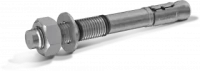 Zinc plated coated hex with flange concrete screw anchor R-LX-HF-ZP 8x75 mm - cardboard box - 100 pcs.
